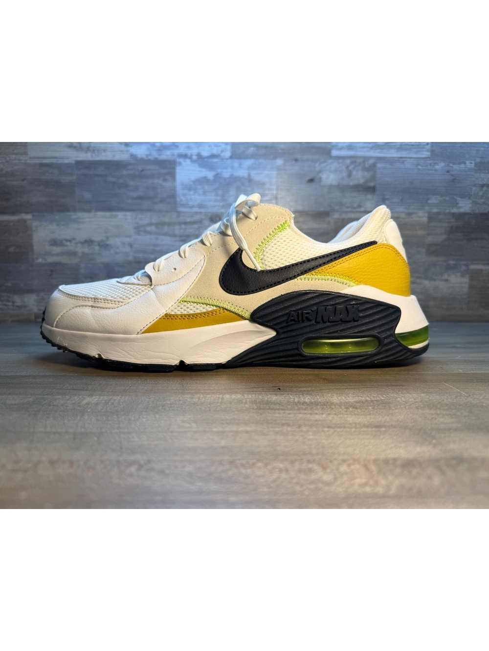 Nike Air Max Excee Men’s 11.5 White Gold Lime CD4165-119 (sh3/Cp38)